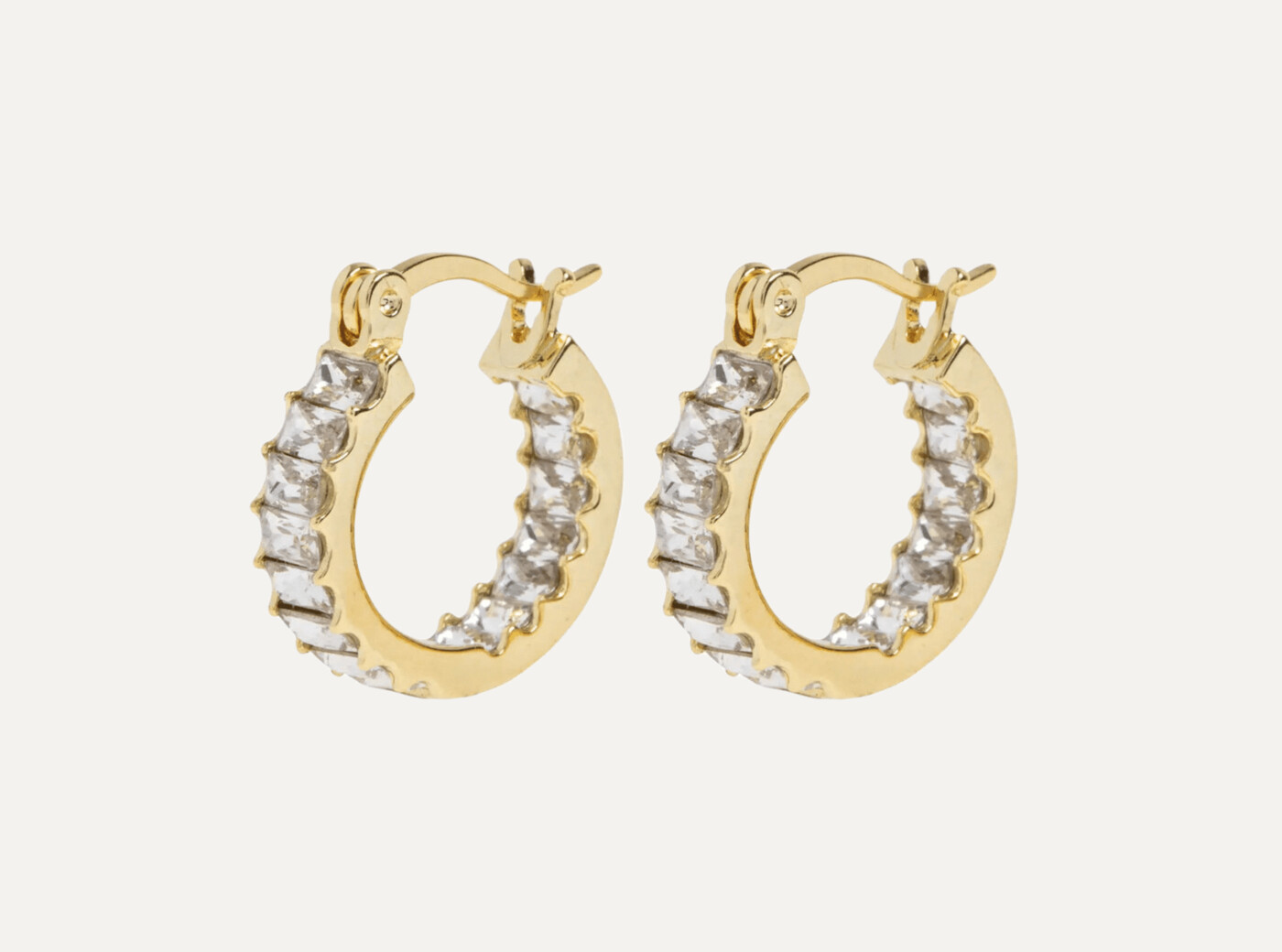 Ray - Crystal Hoop Earrings