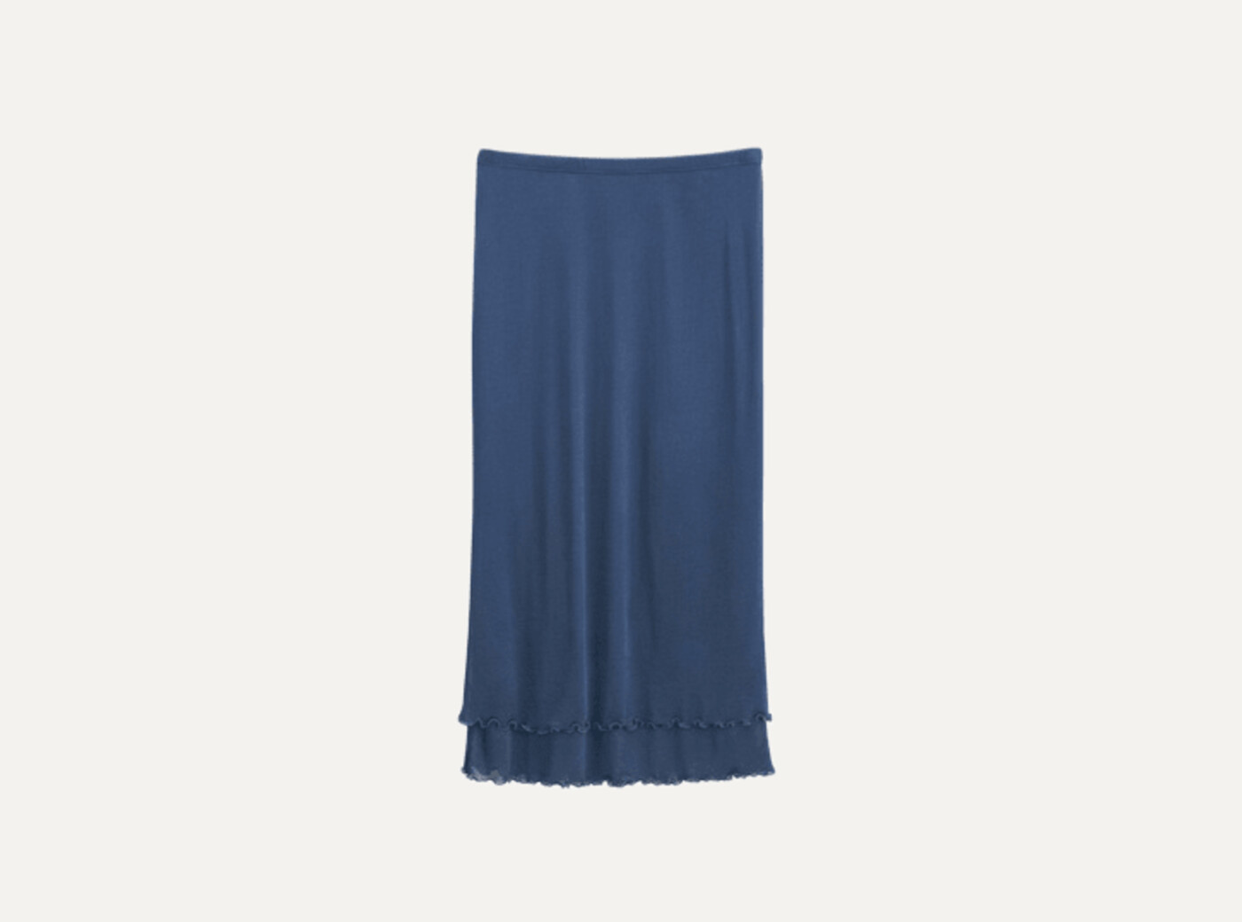 Layered frill crepe skirt