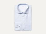 Light Blue Striped Oxford Cotton Tencel Shirt