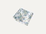 White Floral Silk Pocket Square