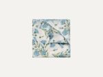 White Floral Silk Pocket Square