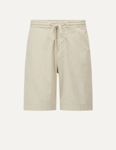 Slim-fit shorts in paper-touch stretch cotton