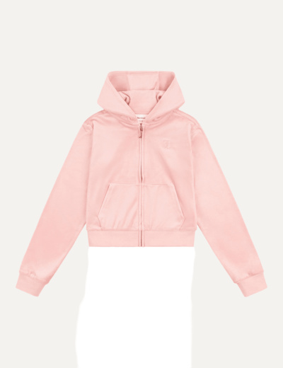 Tonal Zip Through Hoodie