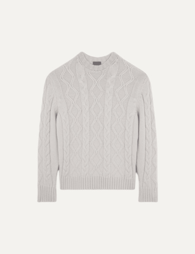 men's knitted roundneck c.w. wool