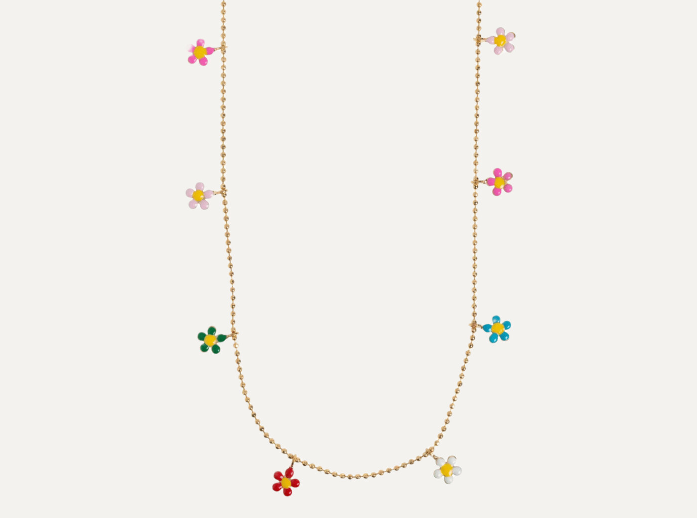 Ella - Colorful Daisy Flower Necklace