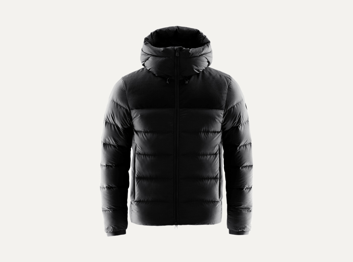 Merino cloud down hood