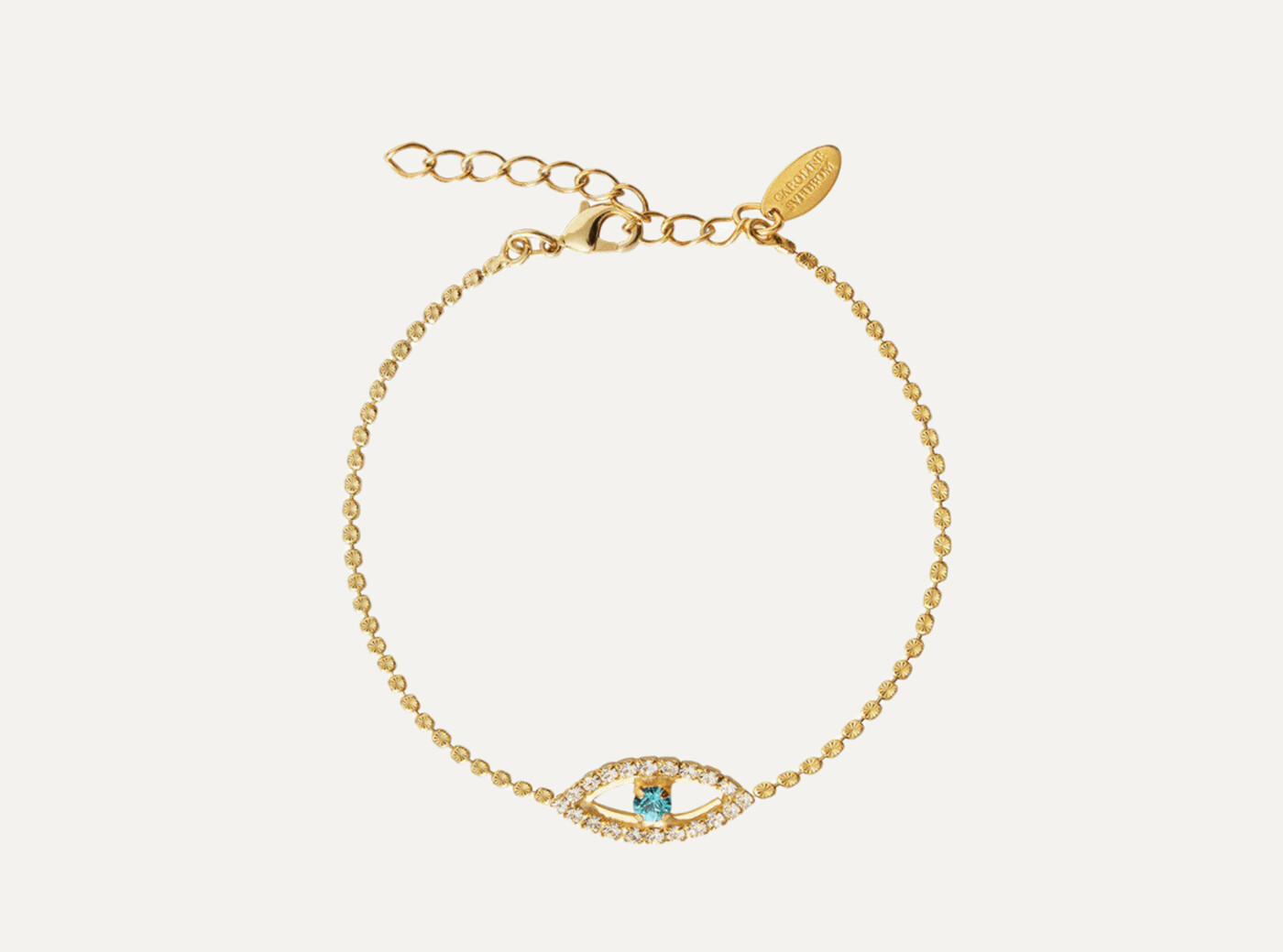 GREEK EYE ANKLE CHAIN GOLD