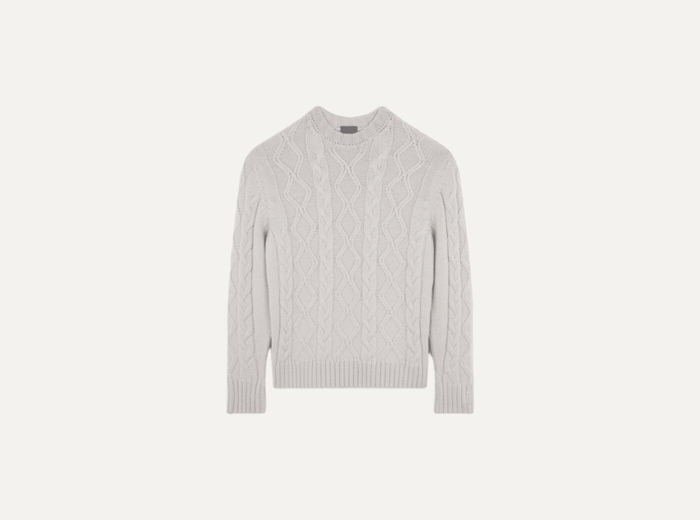 men's knitted roundneck c.w. wool