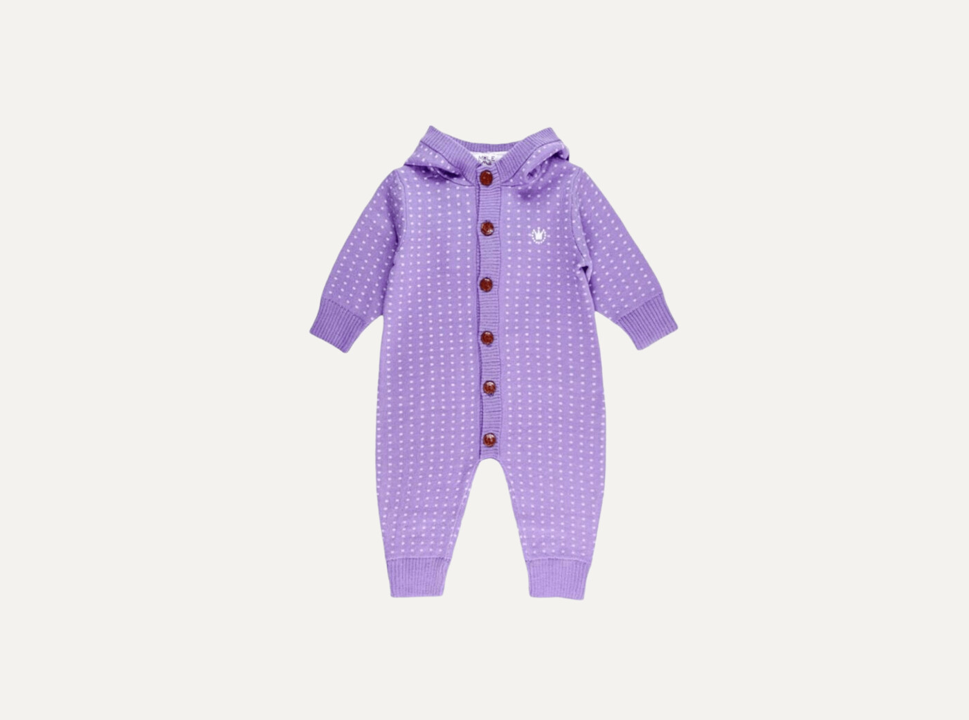 Ulla wool playsuit with hood