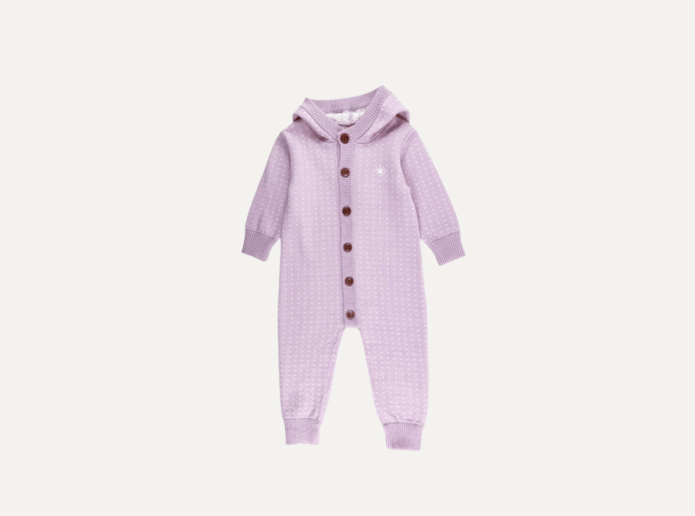 Ulla wool playsuit with hood