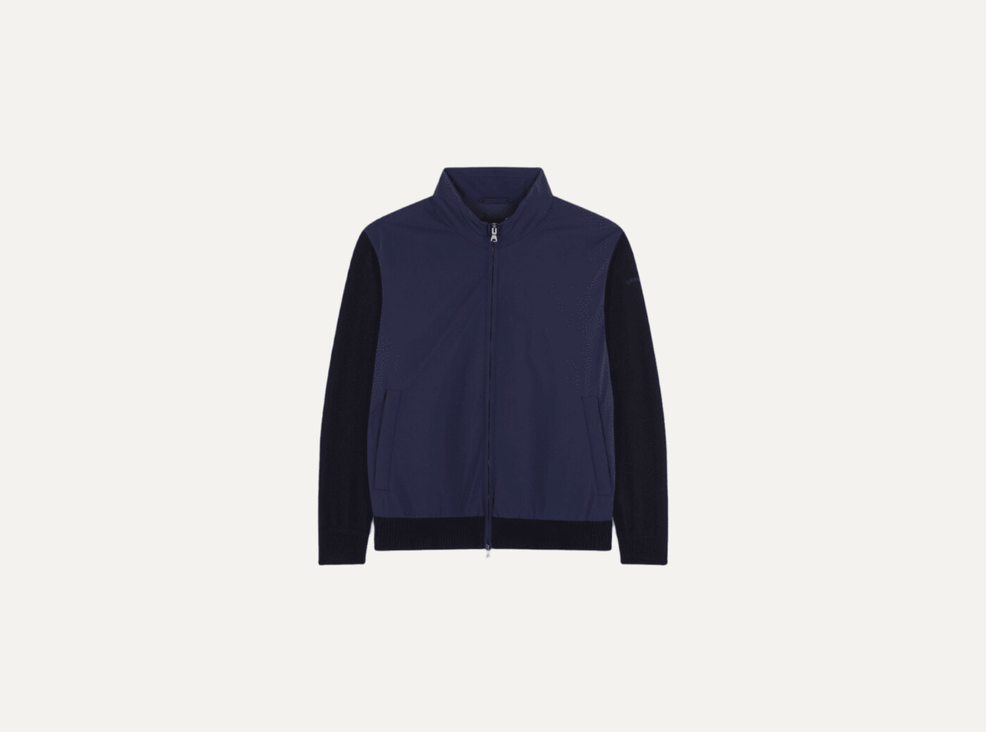 men's zipped pullover c.w. wool