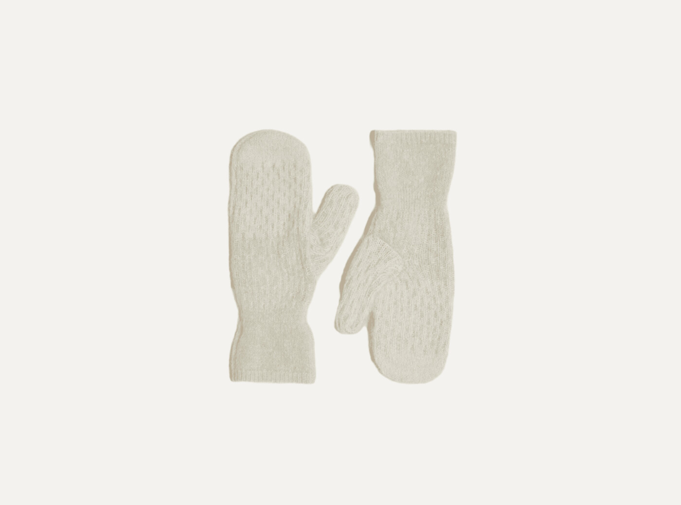 Tine faded knit mittens