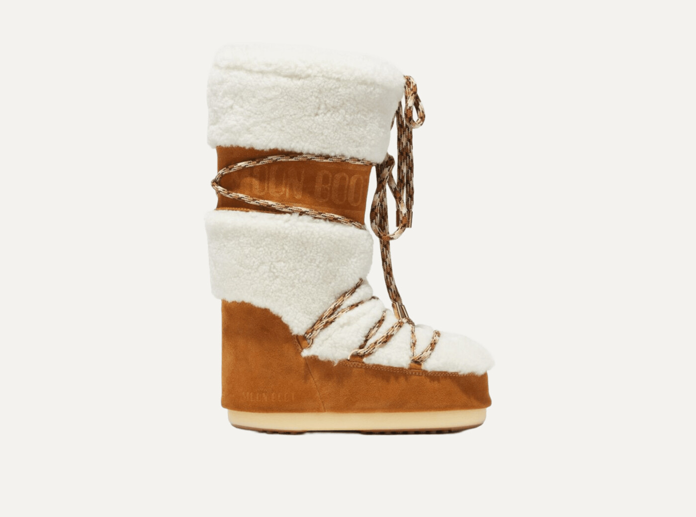 Lab69 icon cream shearling boots