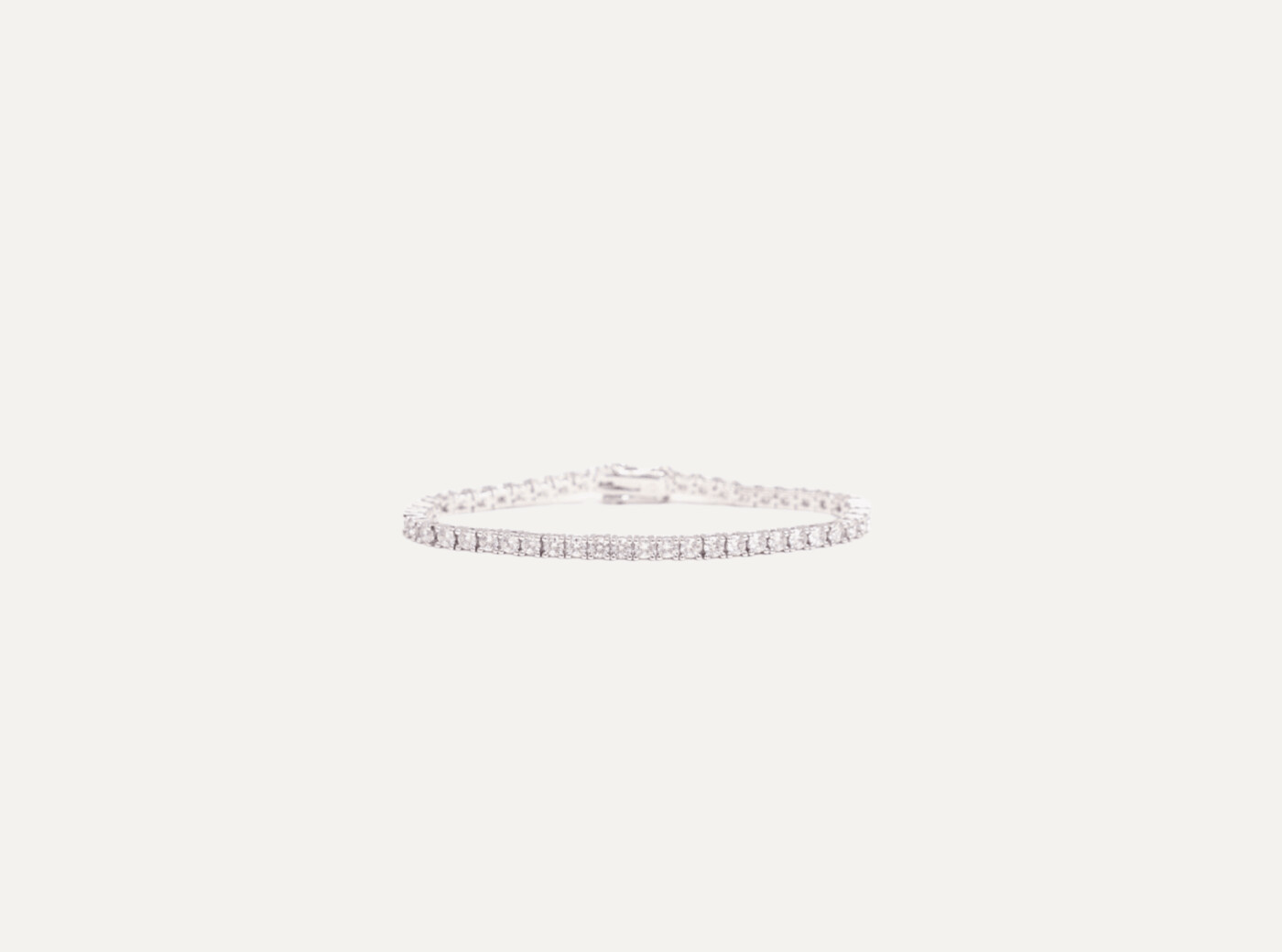 Tennis bracelet white silver