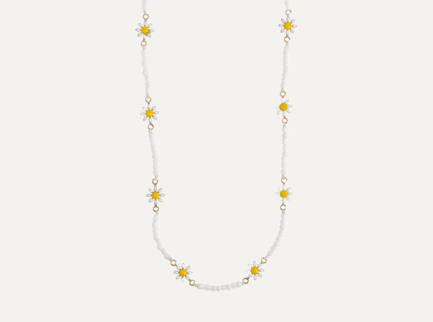 Astrid - Flower Daisy Enamel Necklace