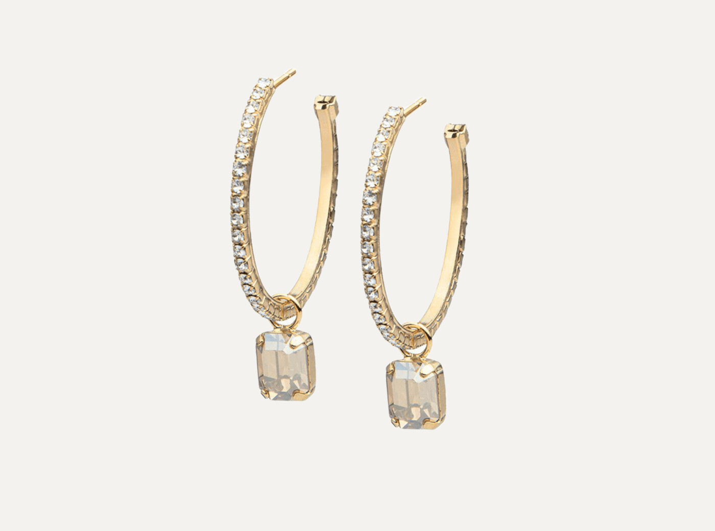 LYDIA LOOP EARRINGS GOLD