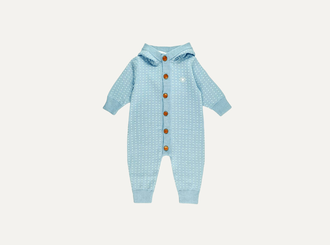 Ulla wool playsuit with hood