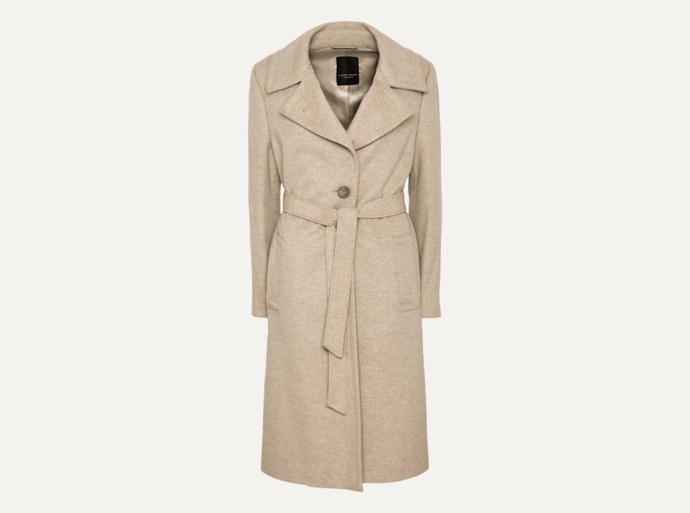 Cashmere Coat W - Clareta Belt Midi