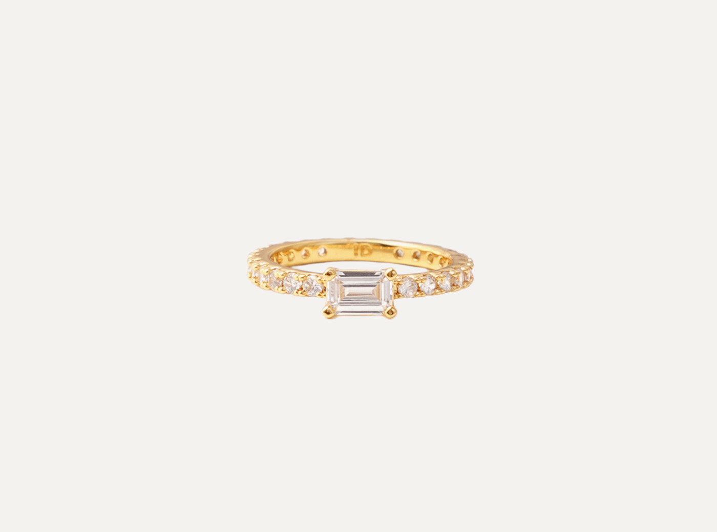 Ultra slim ring white gold