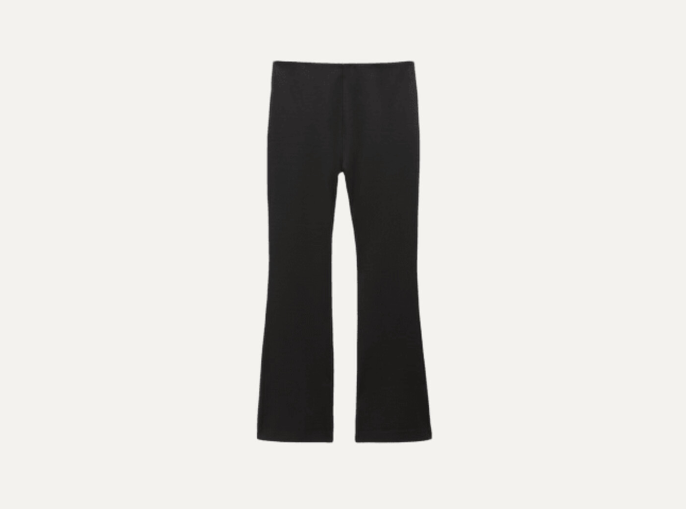 Flared jersey trousers