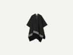 MIO checked poncho