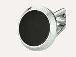 Montblanc cufflinks in steel with onyx