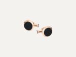 Montblanc cufflinks in rosegold plated steel with onyx