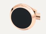 Montblanc cufflinks in rosegold plated steel with onyx