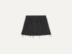 Fringed Tweed Mini Skirt