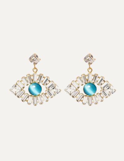 GREEK EYE STATEMENTEARRINGS GOLD