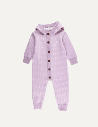 Ulla wool playsuit with hood