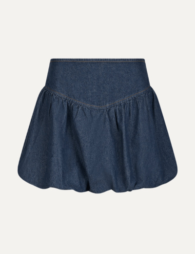 Solar Denim Balloon Skirt