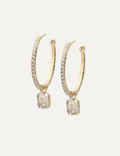 LYDIA LOOP EARRINGS GOLD