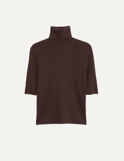 Merino elbow sleeve top