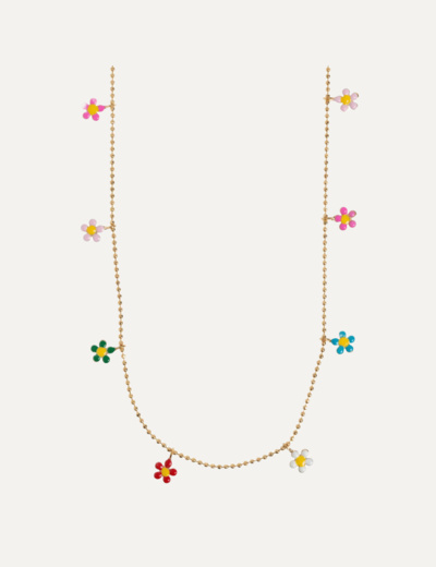 Ella - Colorful Daisy Flower Necklace