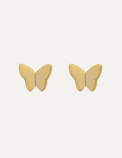 Liza - Mini Butterfly Stud Earrings - Gold