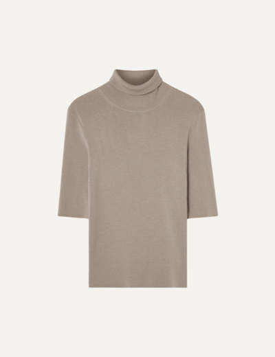 Merino elbow sleeve top