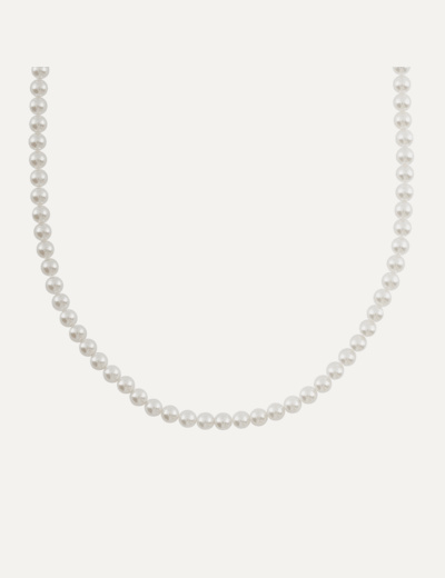 Silver Pearl Necklace