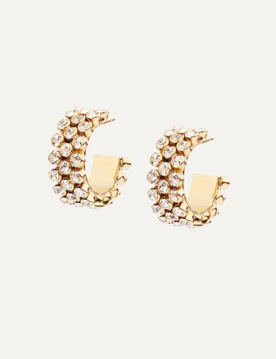 SIRI GRANDE LOOP EARRINGS GOLD