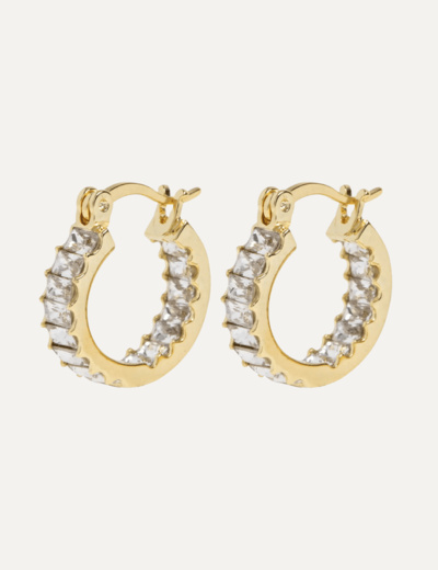 Ray - Crystal Hoop Earrings