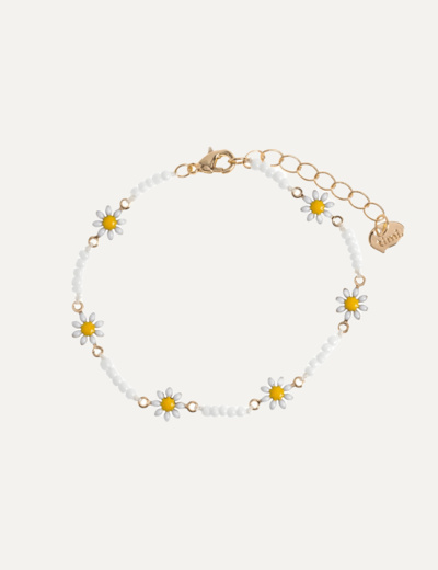 Astrid - Flower Daisy Enamel Bracelet