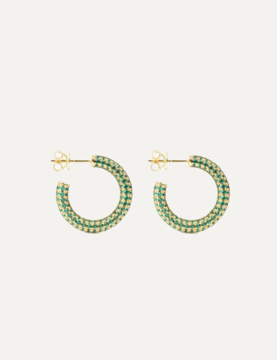 Colorful hoop green gold