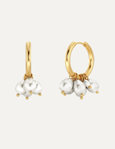 Edblad Pearl Signet Hoops