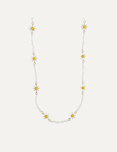 Astrid - Flower Daisy Enamel Necklace