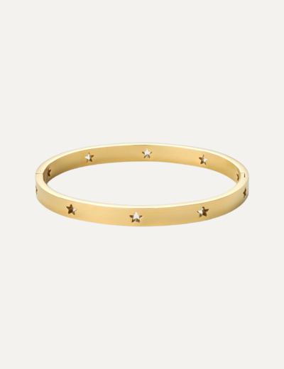 Leia - Star Bangle Bracelet Stainless Steel - Gold