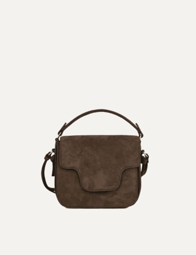 Suede iris bag