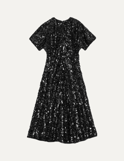 Velvet Sequins Mini Dress