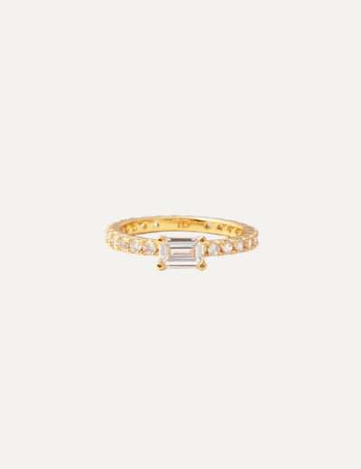 Ultra slim ring white gold