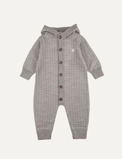 Ulla wool playsuit with hood