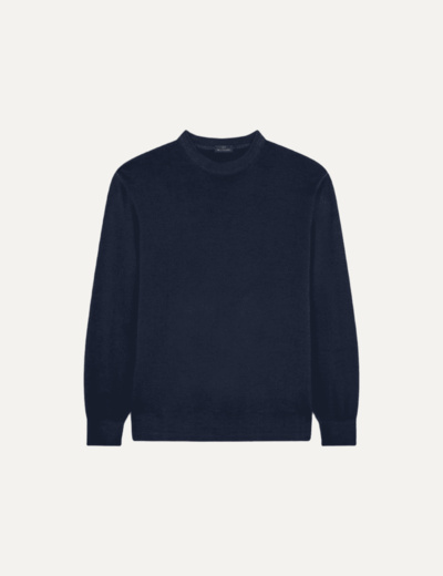 men's knitted roundneck c.w. wool